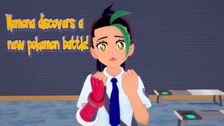 Nemona discovers a new pokemon battle