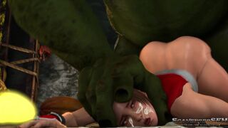 Mai Shiranui fucked by a huge cock. [Extended by me]