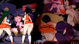 Momo and Tsuyu tried to save Mina from Nomus