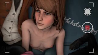 Maxine Caulfield forced to suck dog cock