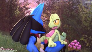 "exploration is half the fun when adventuring with a cute girl like treeko. [Gsec]