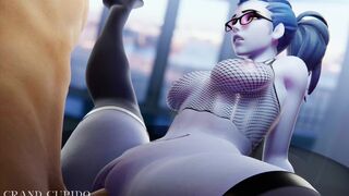 Office Slut Widowmaker Fucked On the Table