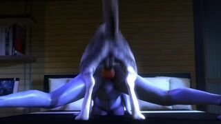 Liara T'soni has sex with a dog