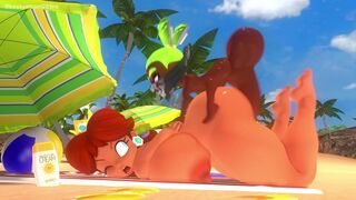 Daisy Fucked at the Beach by Inkling Boy