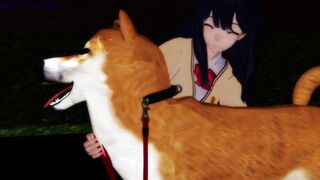Rikka & the dog (2)