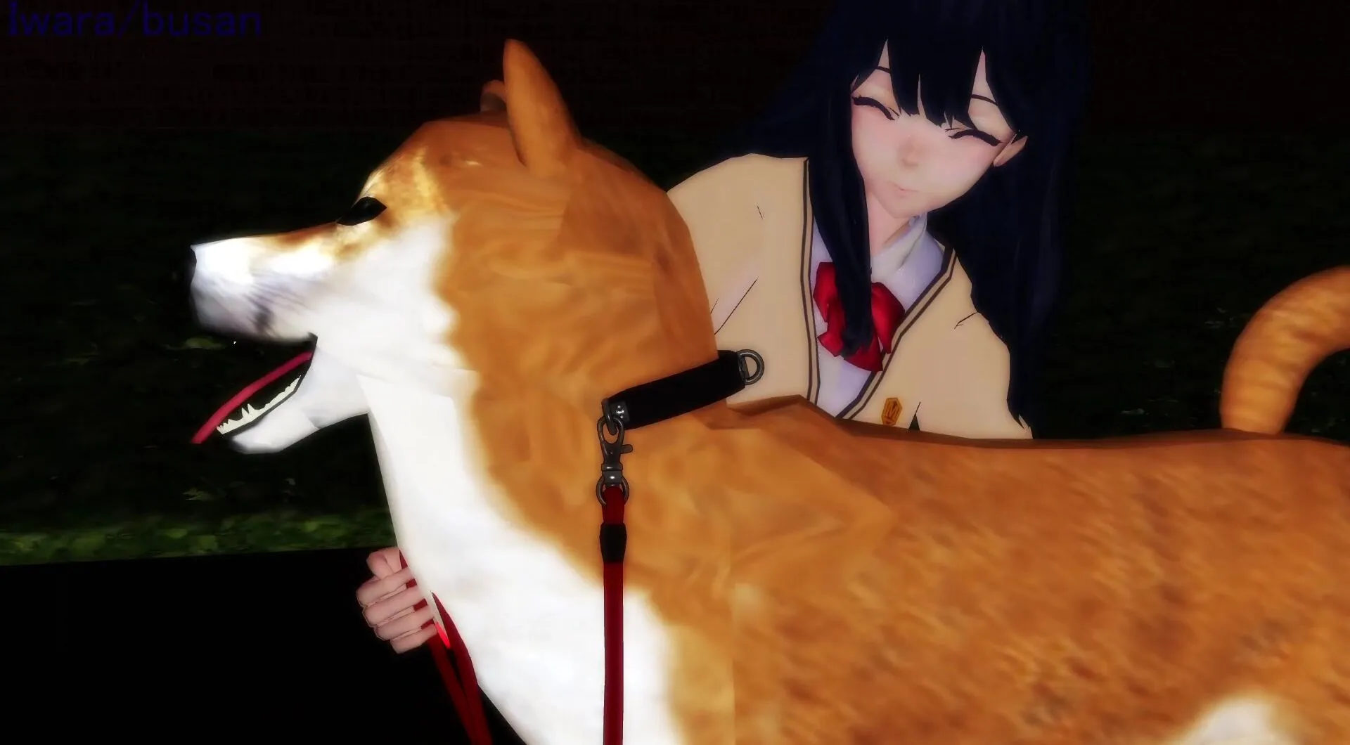 Rikka & the dog (2)