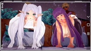 Frieren & Fern having a foursome olutdoors [Wily27]
