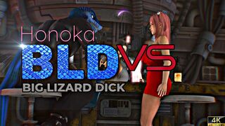 Honoka Vs Big Lizard Dick [26RegionSFM][4K]