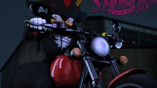 Shadow Riding Motorcycle