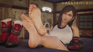 Tifa Foot Tease