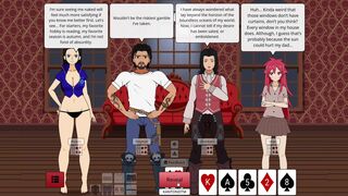 Strip Poker Night at the inventory: Robin, Raynor, Dunban, Mari