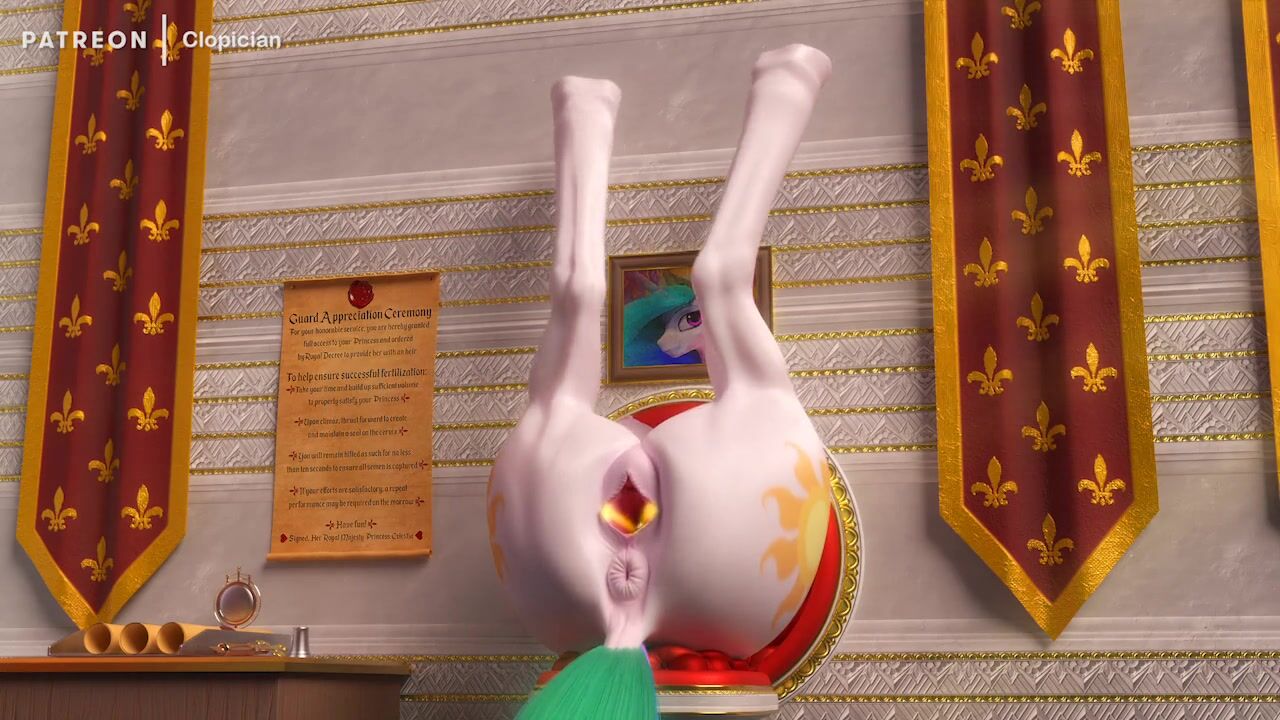 Clopician - Celestia Glory Hole Teasing