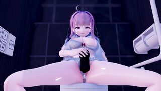 Aqua Dildo masturbation in the toilet [ブラン]