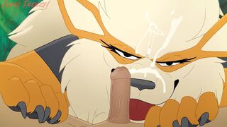 Arcanine Playing With Her Master (Feral Frenzy! & Paloma)