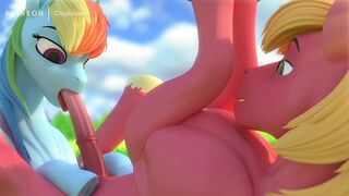 Clopician - Rainbow Dash Sucks Off Big Mac