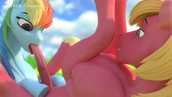 Clopician - Rainbow Dash Sucks Off Big Mac