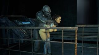 Alyx standing fuck by Combine Soldier [Mrtucket]