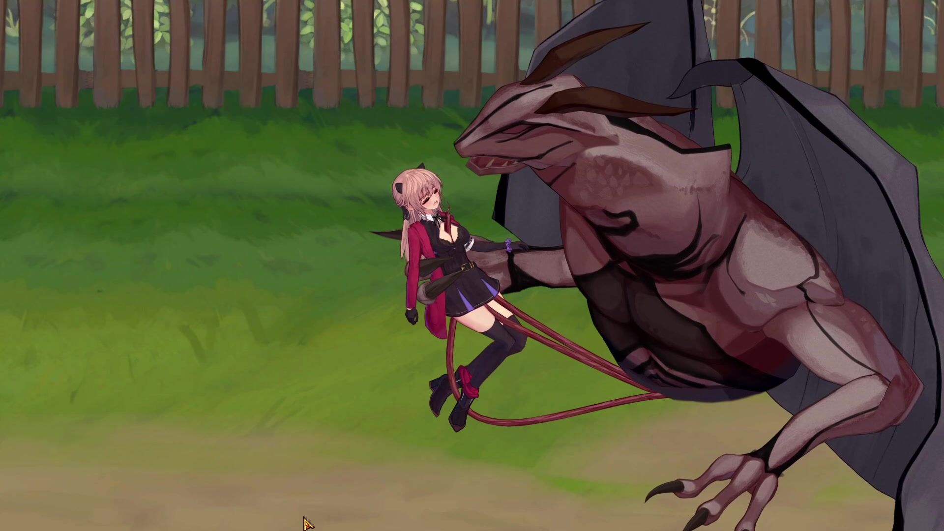 Vivi's frightening first look at the gargoyle