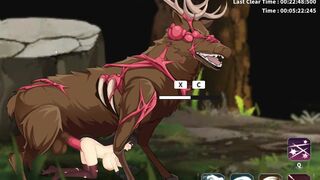 Project SENA - Giant Deer pounds Sena pussy.