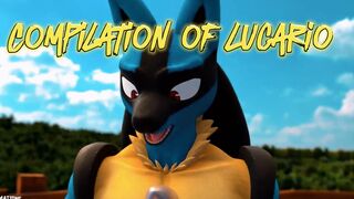 BIG CUMpilation of LUCARIO PMV