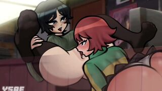 Kim licking Hollie 1