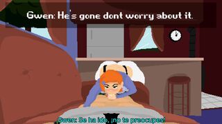 Gwen and Ben have a quickie while Gramps is gone Spanish Sub