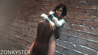 Elizabeth had an itch to scratch between tasks (black) [Zonkyster]