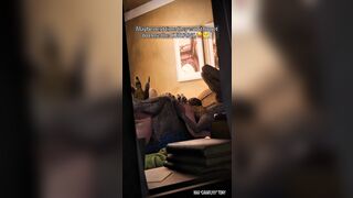 They forgot about the curtains