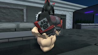 Playing with my new pet