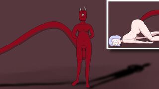 Mr. Demon destroys her pussy