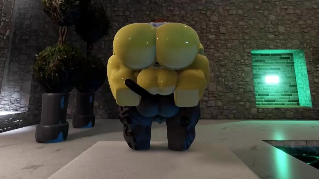 A big bee up in a small femboy cat... this dont math...