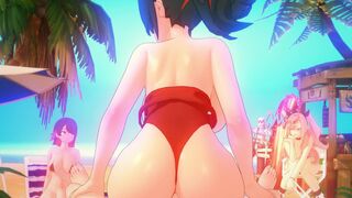 Fan service on the beach V.2