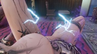 Conan Exiles fem POV doggy lie down mounted DD pose