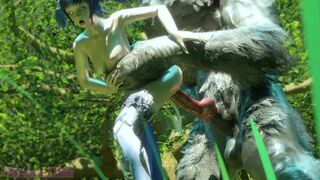 Meteion knotted by Werewolf [Sharlean tails]