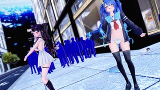 [4kmmd]Yorumi Rena Amamiya Kokoro Love me if you can Uncensored Embrassed ver