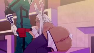 Miriko sucking Deku