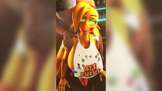 Chica Preparing for the Show [Xazter3D]