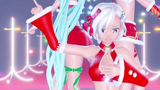 [4kmmd]Snowtrick Miku Rin Mitsu plus ver