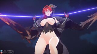 Yinlin gets pounded hard and creampied (3 scene edit) (sound) [Tir_Al]