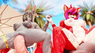 Lovers at Beach [Xazter3D]