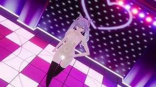 【MMD-R18】Pink Cat (Keqing)