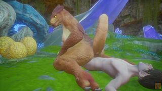 Teen guy Fucks Big Dragon Scalie Girl