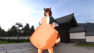 Mamizou's Employee of the Month (Same-Size Vore)