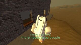 Nameless Girl Gets Trouble In Desert