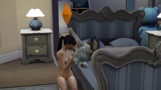 Husky's bedtime routine
