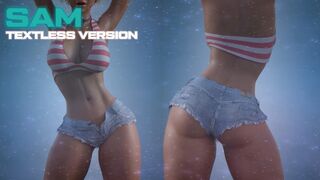 Sam's Sexy TikTok Dance!(Textless/no UI version) - Oppa, Do you trust me?