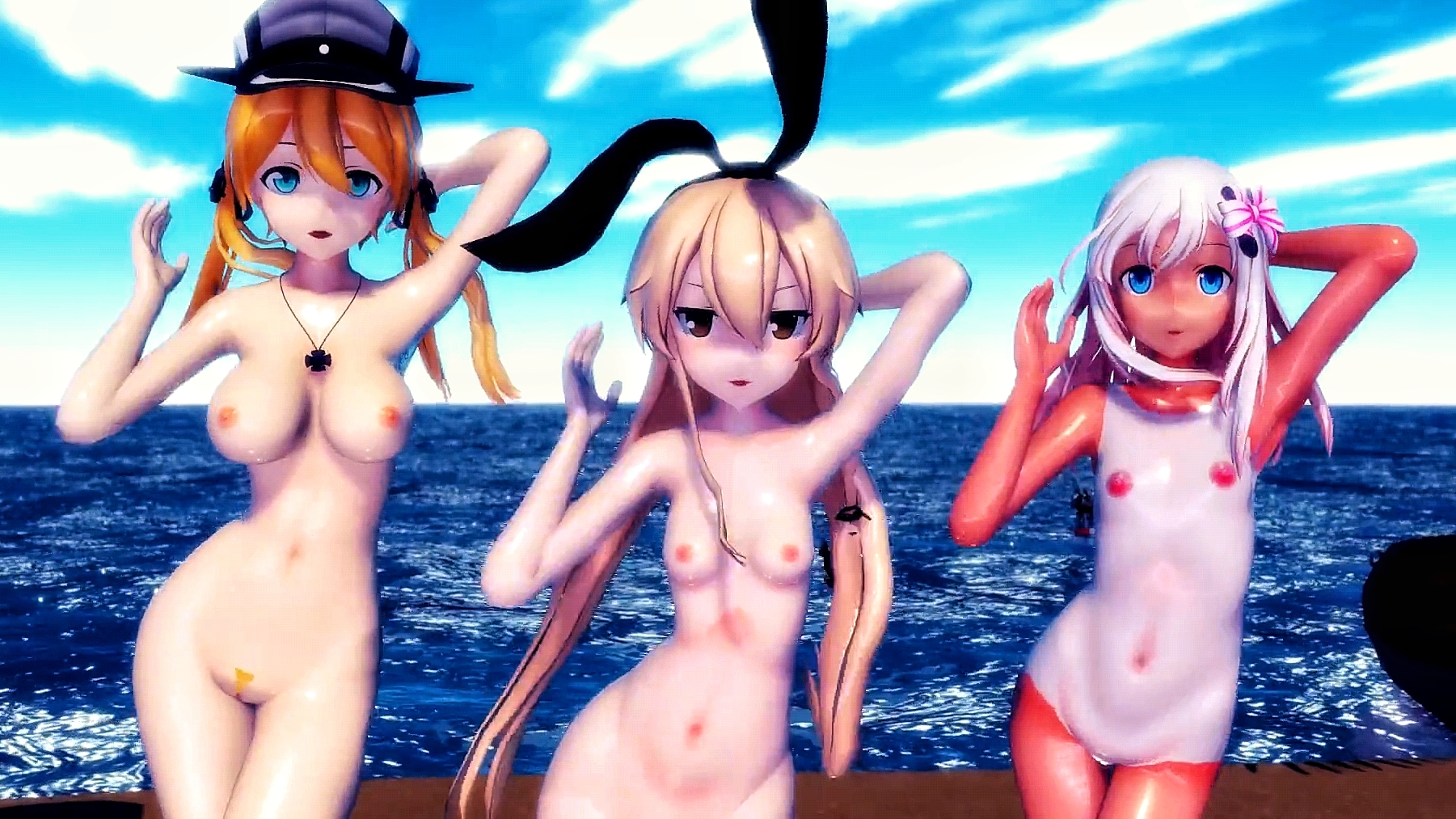 Shimakaze Ro500 Eugen Shakes It Mmd R18 Hamselvish