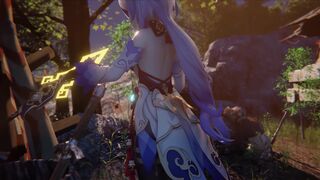 girls party and Ganyu wants to be with Hilichurl