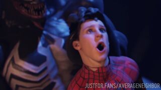 Venom use spiderman like a toys