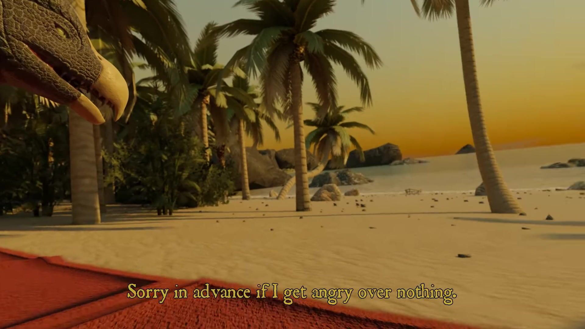 Human rider facing the dragon